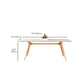 Simplicity Dinette Table Rectangle Stone Dining Room Table in White