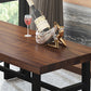 Industrial Dining Room Table Solid Wood Rectangle Dinette Table in Brown Clearhalo 'Dining Tables & Seating' 'Dining Tables' 'dining_table' 'furn' 'furn_dining_table' 'Furniture' 'Kitchen & Dining Furniture' 6796816