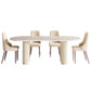 Simplicity Dinette Table Oval Stone Dining Room Table for Dining Room Clearhalo 'Dining Tables & Seating' 'Dining Tables' 'dining_table' 'furn' 'furn_dining_table' 'Furniture' 'Kitchen & Dining Furniture' 6796847