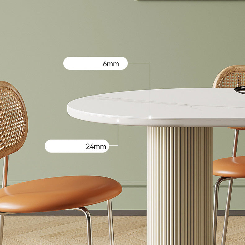 Simplicity Dinette Table Oval Stone Dining Room Table for Dining Room Clearhalo 'Dining Tables & Seating' 'Dining Tables' 'dining_table' 'furn' 'furn_dining_table' 'Furniture' 'Kitchen & Dining Furniture' 6796849