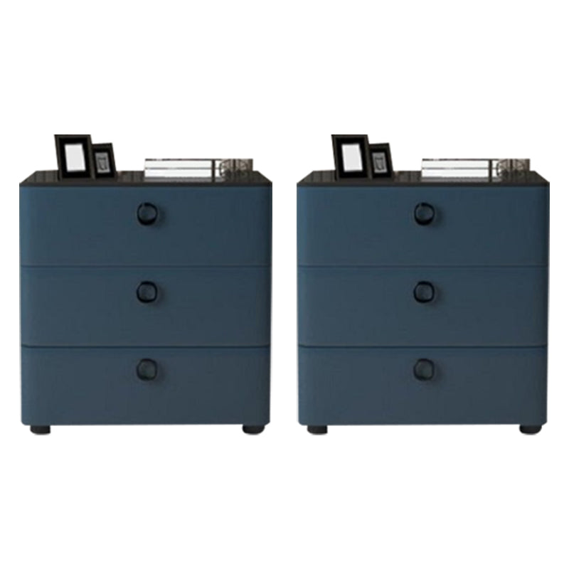 3 - Schublade zeitgenössischer Akzenttisch Nachttest antikes Finish -Bett Nachttisch