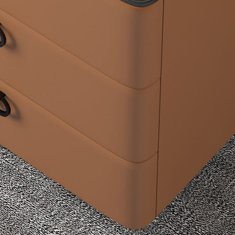 3 - Schublade zeitgenössischer Akzenttisch Nachttest antikes Finish -Bett Nachttisch