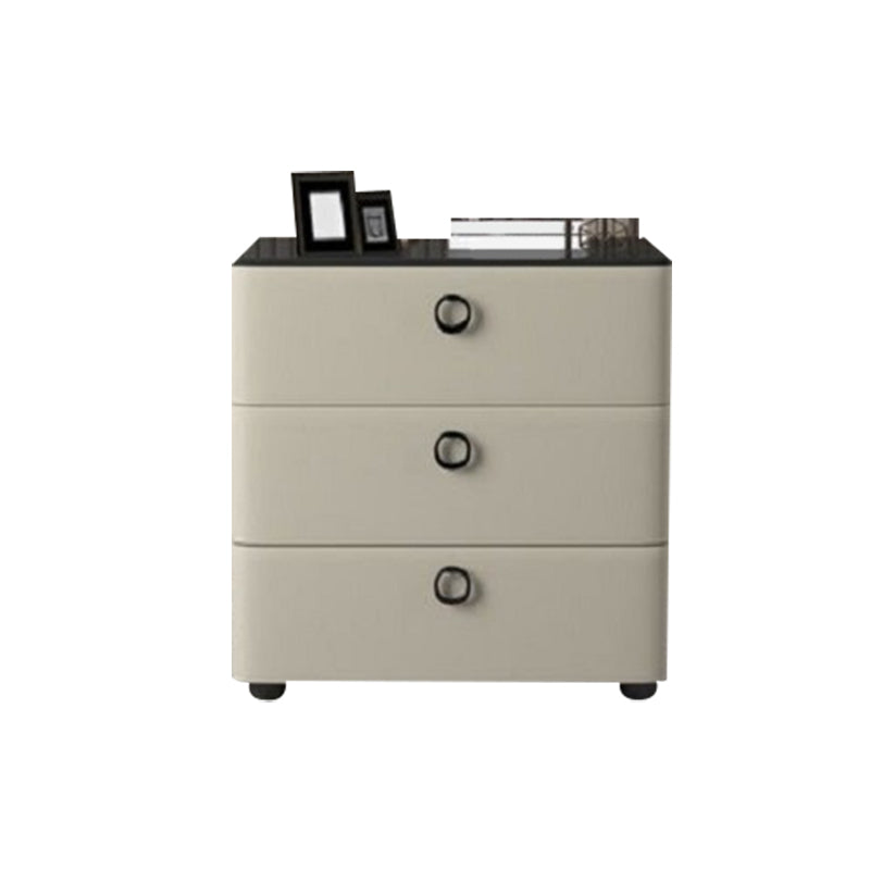 3 - Schublade zeitgenössischer Akzenttisch Nachttest antikes Finish -Bett Nachttisch