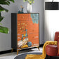 Cassetta portaoggetti verticale in legno, classica, glamour, per biancheria, con cassetti, per camera da letto