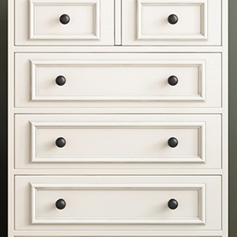 Coffre de rangement en bois vertical traditionnel américain coffre en bois pour chambre à coucher