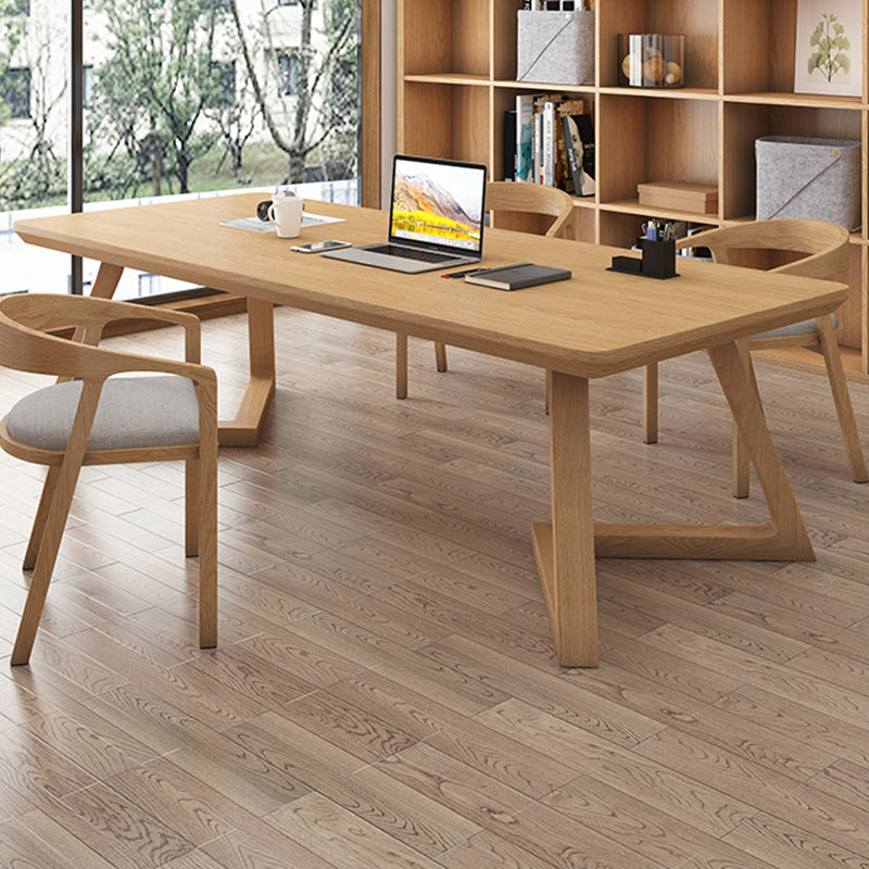 MODERNA 29.53 "Desca di ufficio alta in legno massiccio scrittura naturale