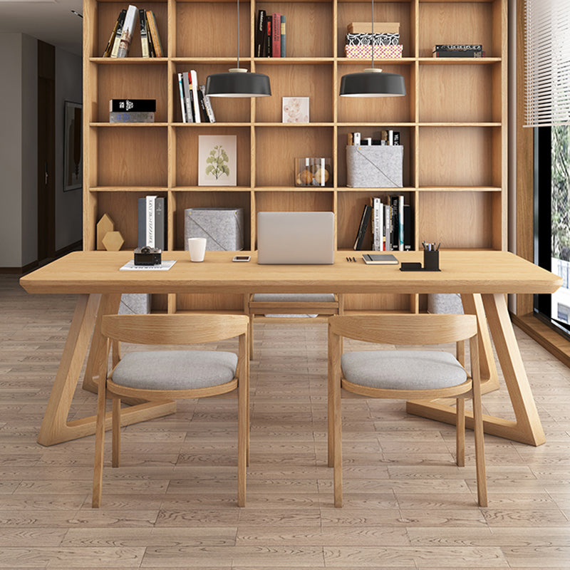 MODERNA 29.53 "Desca di ufficio alta in legno massiccio scrittura naturale