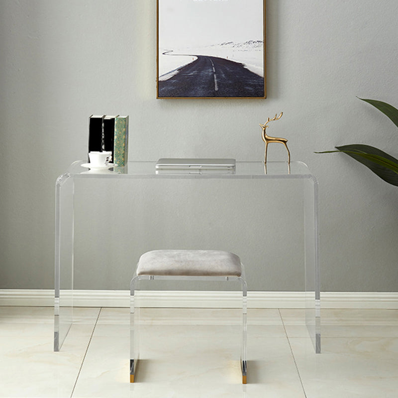 Moderne acrylschrijfbureau Sled Base rechthoekige kantoorbureau