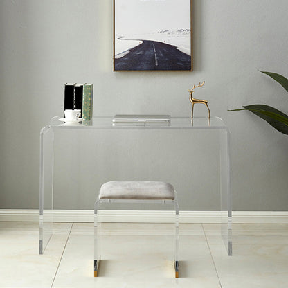 Moderne acrylschrijfbureau Sled Base rechthoekige kantoorbureau