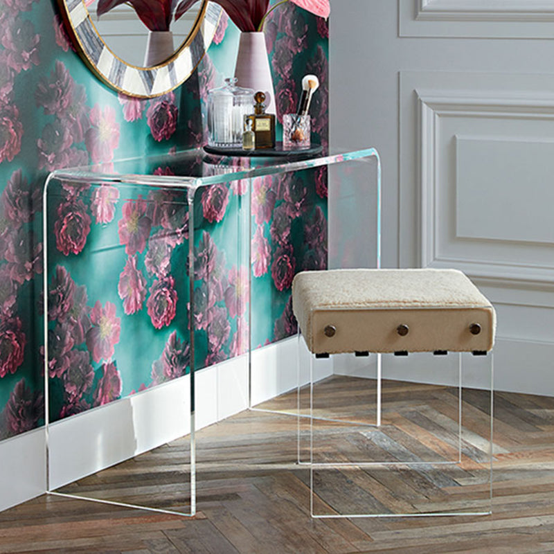 Moderne acrylschrijfbureau Sled Base rechthoekige kantoorbureau