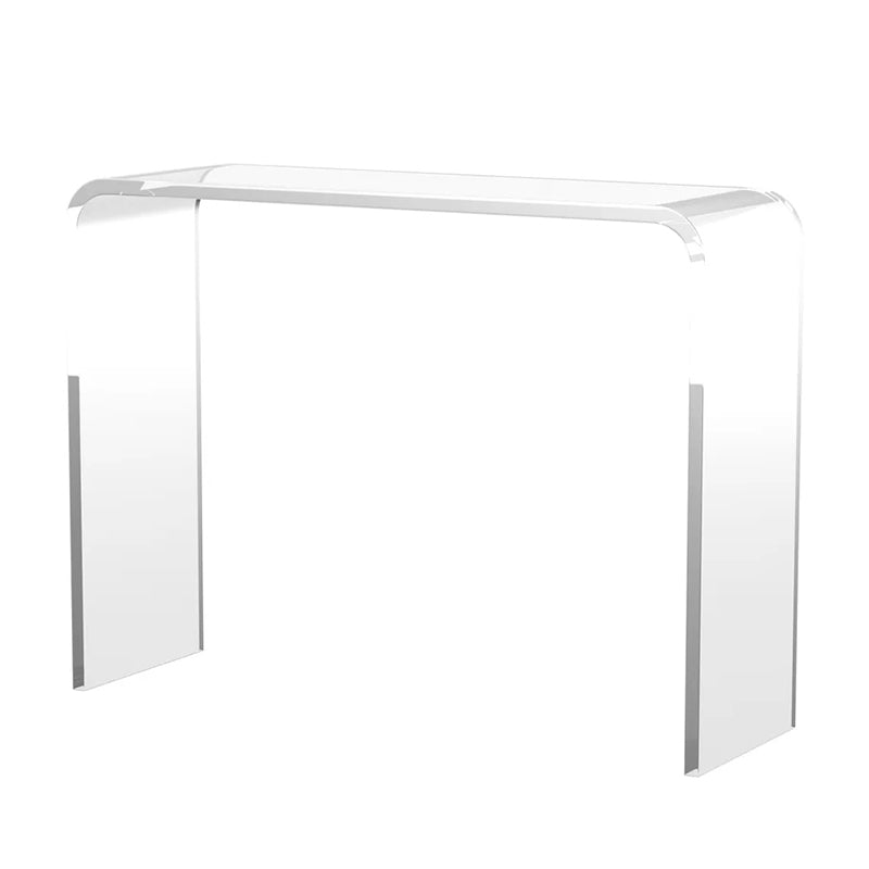 Moderne acrylschrijfbureau Sled Base rechthoekige kantoorbureau