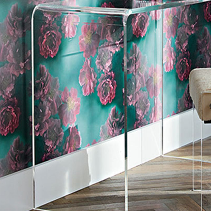 Moderne acrylschrijfbureau Sled Base rechthoekige kantoorbureau