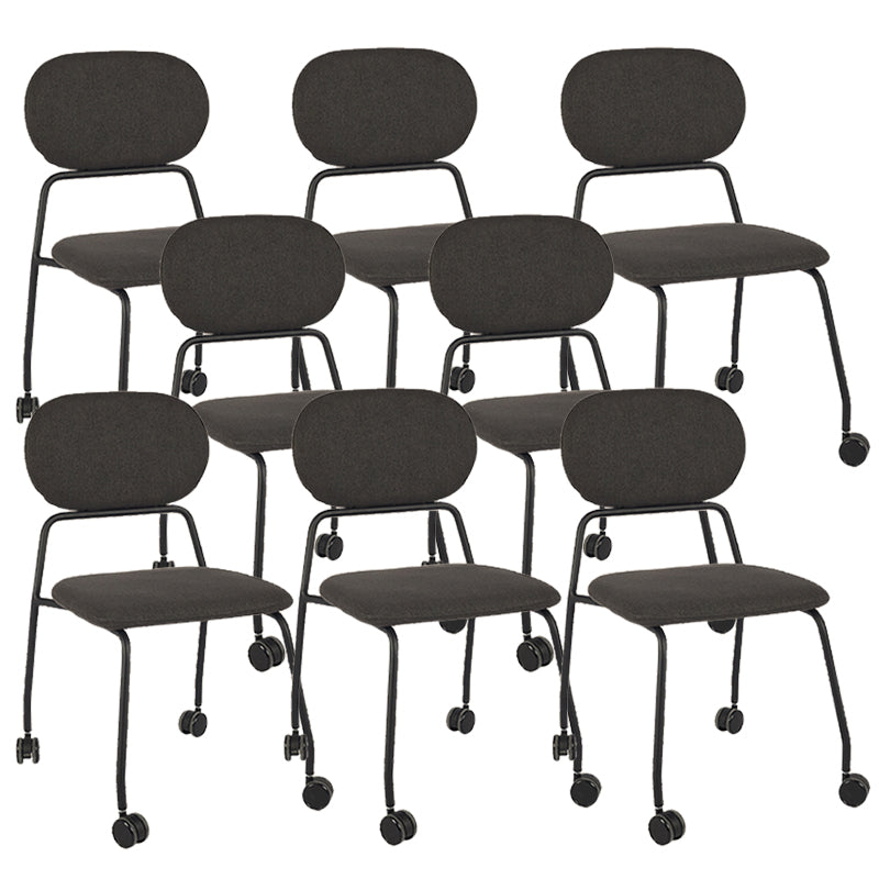 Sedia da scrivania senza braccia moderna nessuna sedia da ufficio ergonomica angosciante con ruote