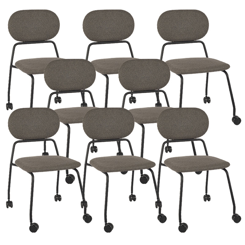 Sedia da scrivania senza braccia moderna nessuna sedia da ufficio ergonomica angosciante con ruote