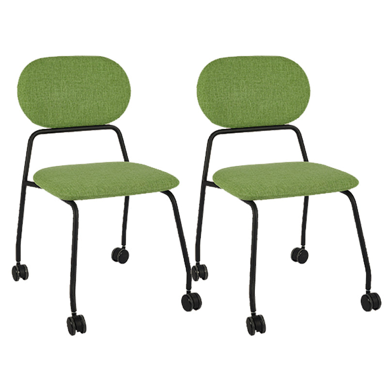 Sedia da scrivania senza braccia moderna nessuna sedia da ufficio ergonomica angosciante con ruote