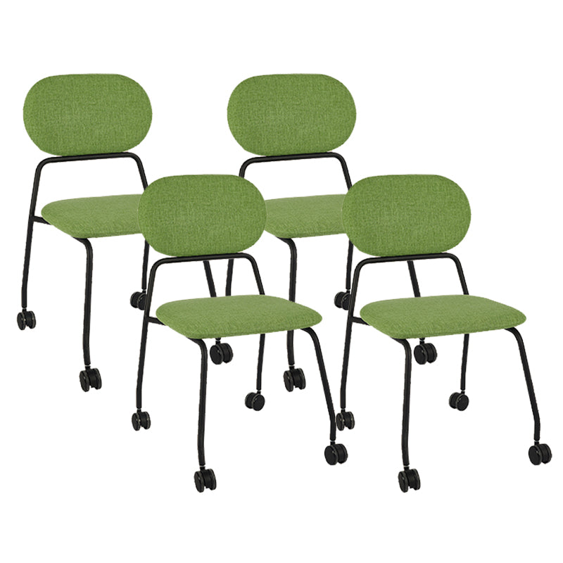 Sedia da scrivania senza braccia moderna nessuna sedia da ufficio ergonomica angosciante con ruote