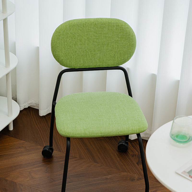 Sedia da scrivania senza braccia moderna nessuna sedia da ufficio ergonomica angosciante con ruote