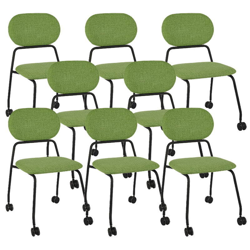 Sedia da scrivania senza braccia moderna nessuna sedia da ufficio ergonomica angosciante con ruote