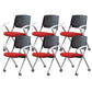 Contemporary Conference Chair Metal Frame Office Chair with Arm Black-Red 6 Piece Set Clearhalo 'furn' 'furn_office_chair' 'Furniture' 'Office Chairs' 'Office Furniture' 'office_chair' 6801082