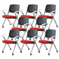 Contemporary Conference Chair Metal Frame Office Chair with Arm Black-Red 8 Piece Set Clearhalo 'furn' 'furn_office_chair' 'Furniture' 'Office Chairs' 'Office Furniture' 'office_chair' 6801083