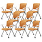 Contemporary Conference Chair Metal Frame Office Chair with Arm Orange 8 Piece Set Clearhalo 'furn' 'furn_office_chair' 'Furniture' 'Office Chairs' 'Office Furniture' 'office_chair' 6801090