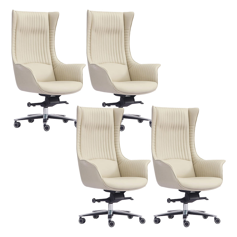 Vaste wapenstoel Modern geen pijnlijk lederen ergonomische bureaustoel met wielen