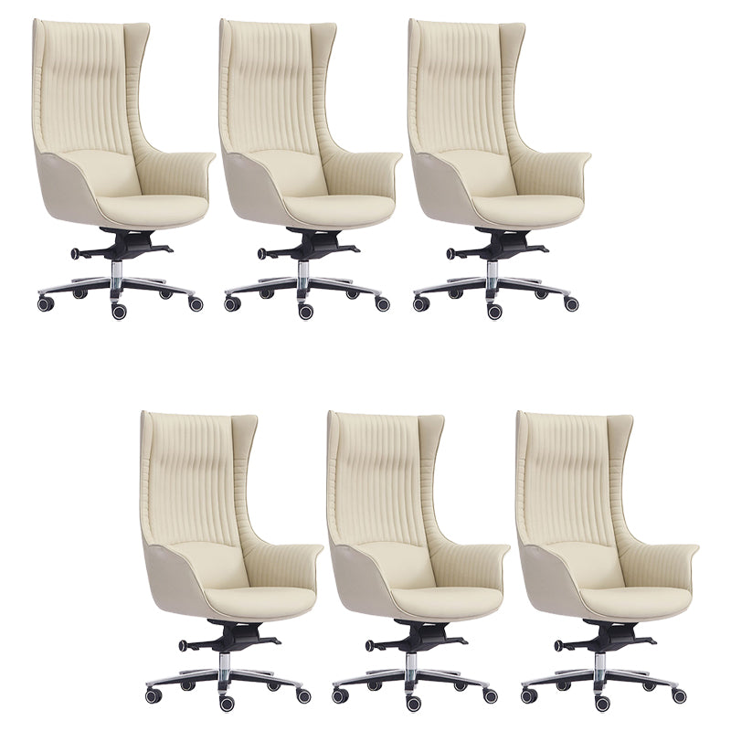 Vaste wapenstoel Modern geen pijnlijk lederen ergonomische bureaustoel met wielen