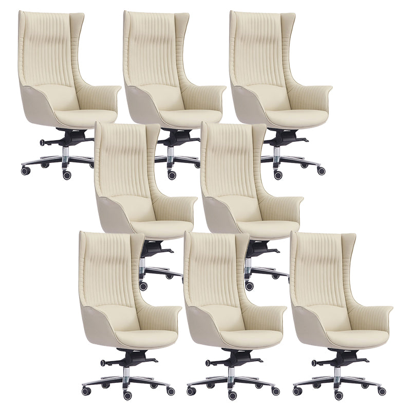 Vaste wapenstoel Modern geen pijnlijk lederen ergonomische bureaustoel met wielen