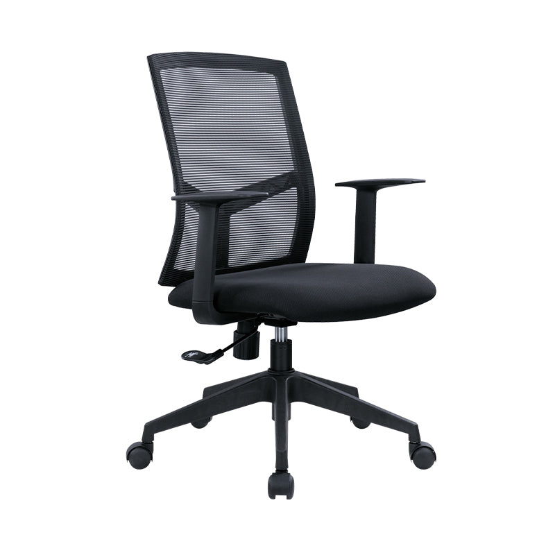 Contemporary Conference Chair Metal Adjustable Seat Height Office Chair with Arm Clearhalo 'furn' 'furn_office_chair' 'Furniture' 'Office Chairs' 'Office Furniture' 'office_chair' 6801124