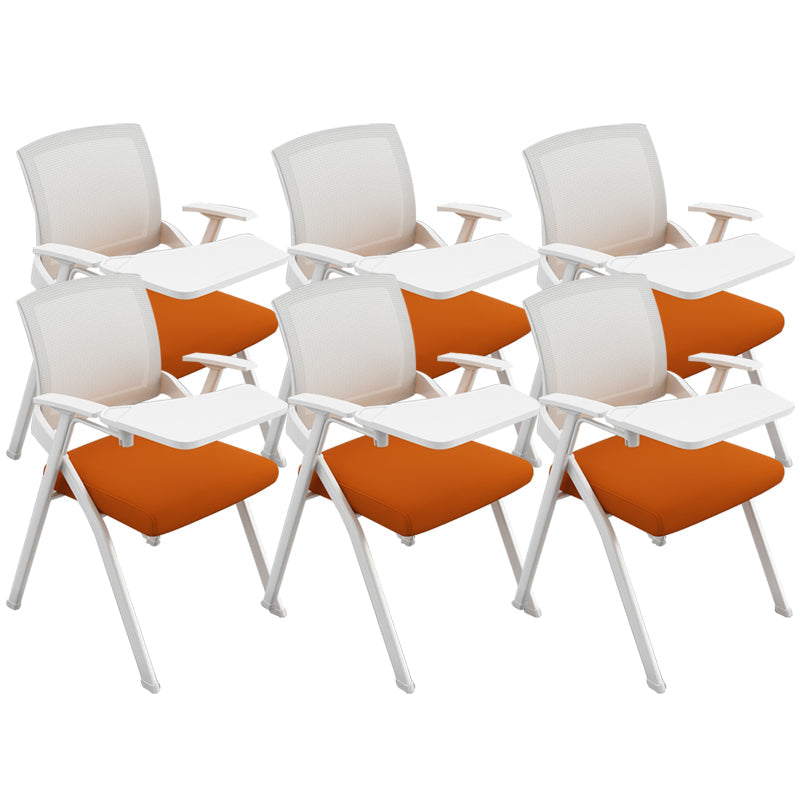 Silla de conferencia de estilo moderno silla de escritorio de metal con brazo para la oficina