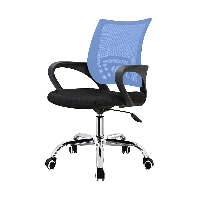 Silla de escritorio contemporánea altura de asiento ajustable de metal silla de oficina con brazo