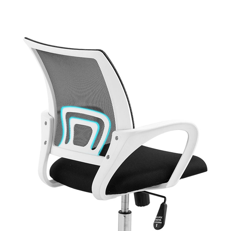 Silla de escritorio contemporánea altura de asiento ajustable de metal silla de oficina con brazo