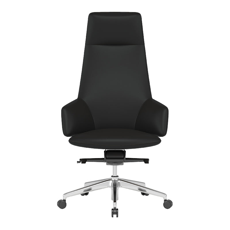 Vaste wapens leerstoel Modern geen pijnlijke ergonomische bureaustoelstoel met wielen