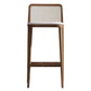 Solid Wood Counter Height Stools Armless Modern Bar and Counter Stool