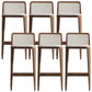 Solid Wood Counter Height Stools Armless Modern Bar and Counter Stool