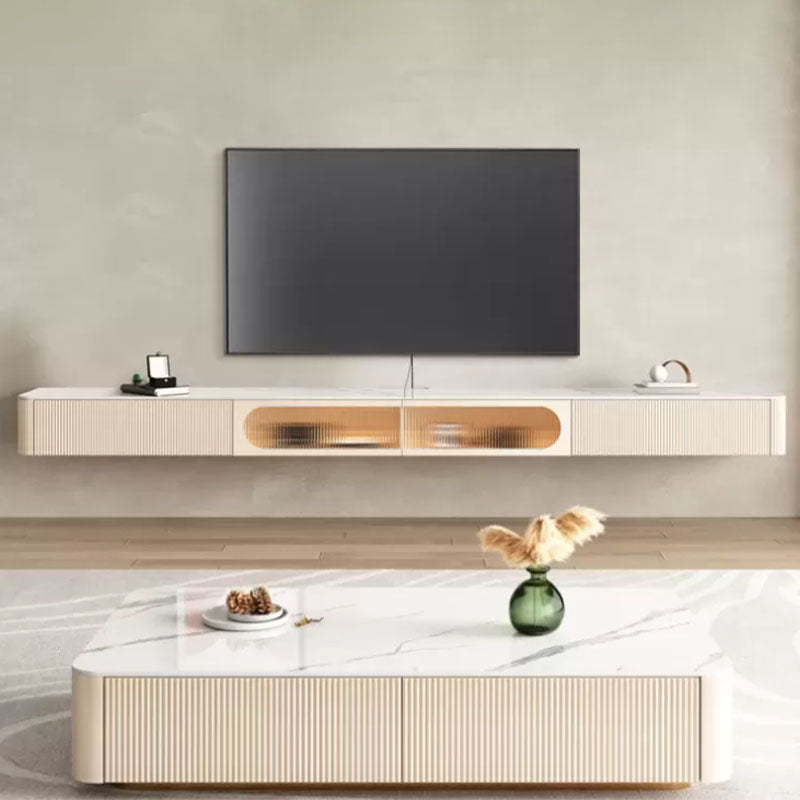 Console porta TV in pietra Console TV con contenitore chiuso con cassetti