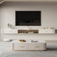 Console multimediale per TV Glam, console multimediale per TV, con 2 cassetti