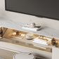 Console multimediale per TV Glam, console multimediale per TV, con 2 cassetti