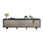 Console porta TV con contenitore chiuso Console multimediale per TV in vetro con 3 cassetti