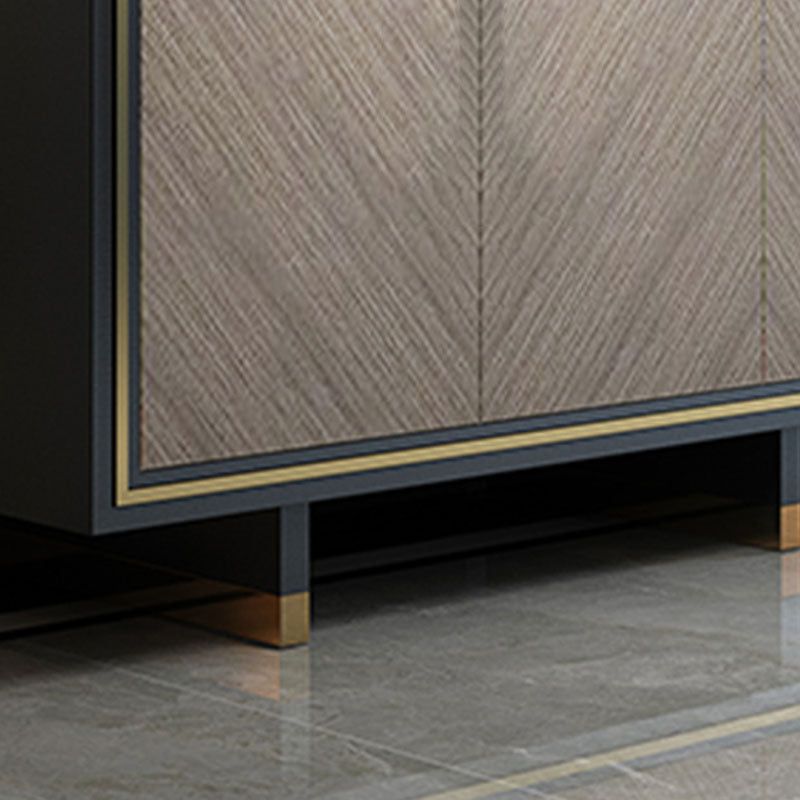 Console porta TV con contenitore chiuso Console multimediale per TV in vetro con 3 cassetti