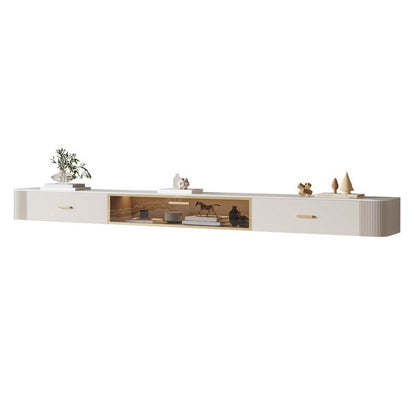 Glam Meuble TV Console de rangement fermée avec 2 tiroirs