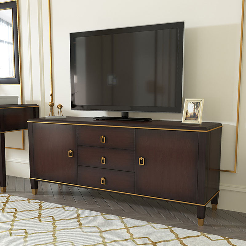 Modern TV Stand Console Solid Wood TV Media Console with Drawers Clearhalo 'furn' 'furn_tv_stands_entertainment_centers' 'Furniture' 'Living Room Furniture' 'TV Stands & Entertainment Centers' 'TV Stands & Media Storage Furniture' 'tv_stands_entertainment_centers' 6801513