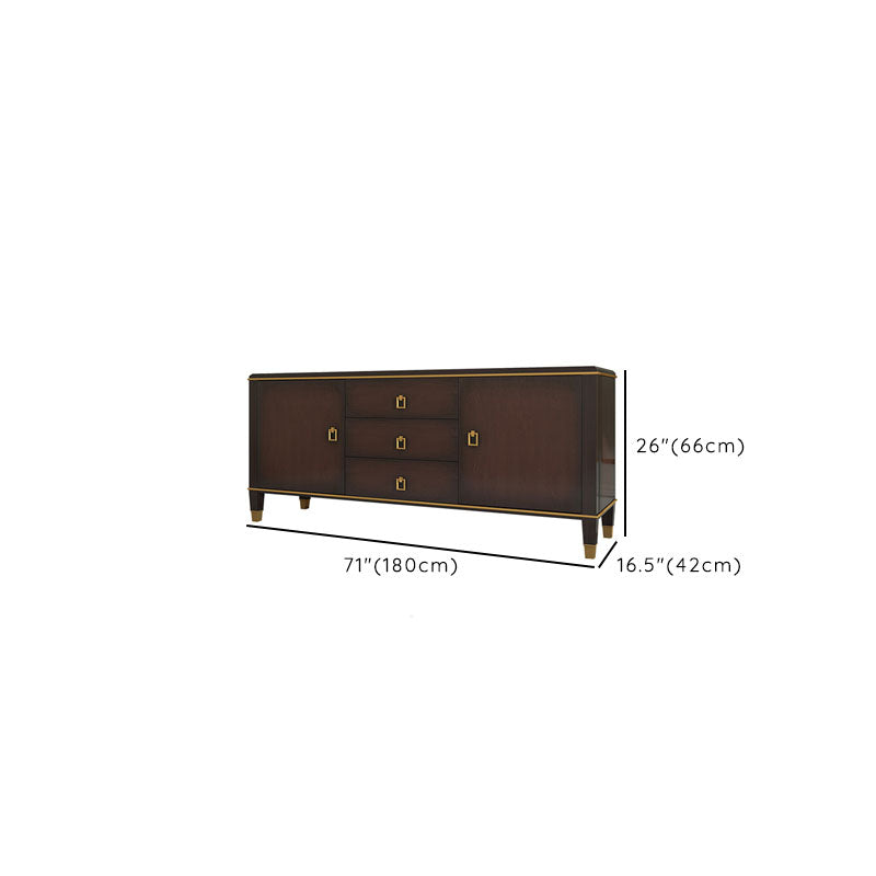 Modern TV Stand Console Solid Wood TV Media Console with Drawers Clearhalo 'furn' 'furn_tv_stands_entertainment_centers' 'Furniture' 'Living Room Furniture' 'TV Stands & Entertainment Centers' 'TV Stands & Media Storage Furniture' 'tv_stands_entertainment_centers' 6801522