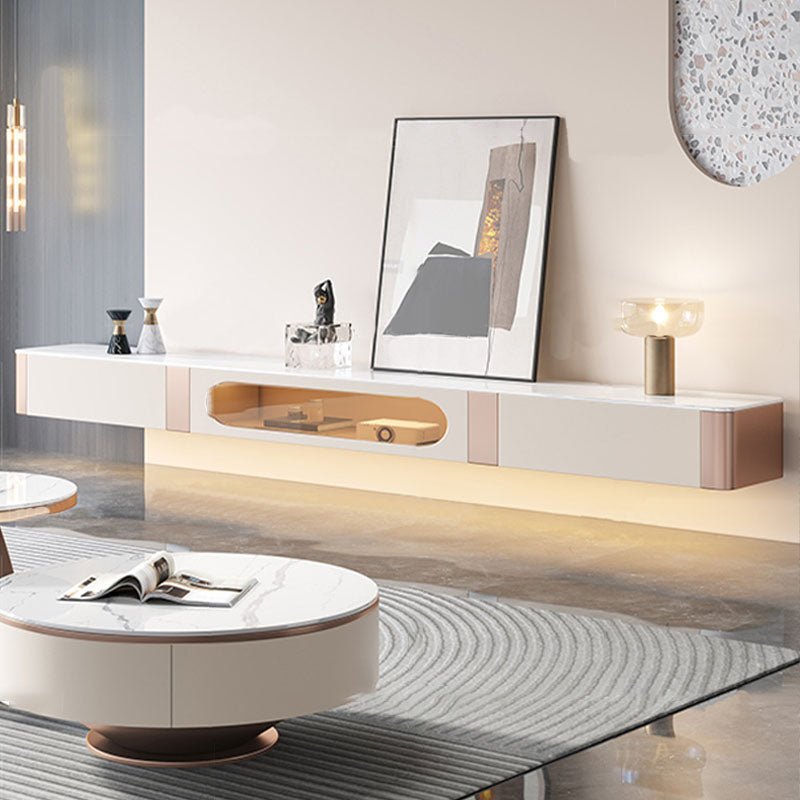 Console porta TV con contenitore chiuso Console TV Glam con cassetti