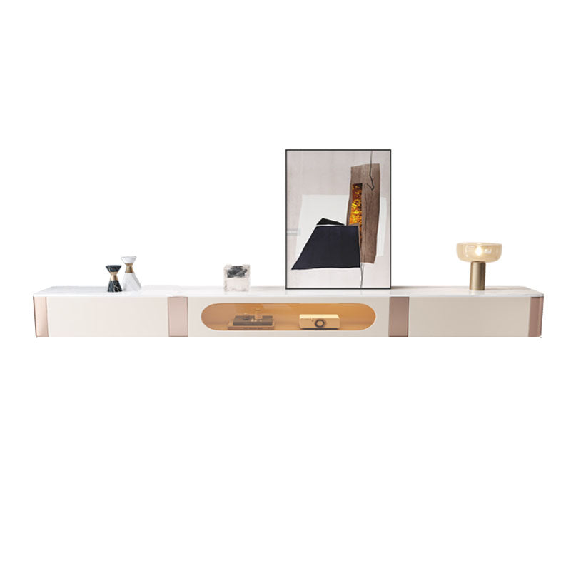 Console porta TV con contenitore chiuso Console TV Glam con cassetti