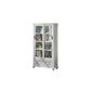 Wooden Standard Bookcase Contemporary Closed Back Bookshelf with Doors
