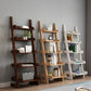 Ladder Open Back Standard Bookshelf Modern Style Wooden Bookcase