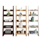 Ladder Open Back Standard Bookshelf Modern Style Wooden Bookcase