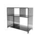 Scandinavian Acrylic Bookshelf Open Back Standard Bookcase with Shelves