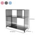 Scandinavian Acrylic Bookshelf Open Back Standard Bookcase with Shelves